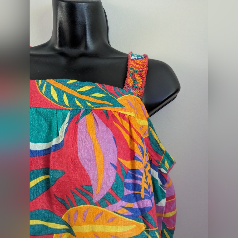 C&C California Tropical Tank EUC Small 100% Linen